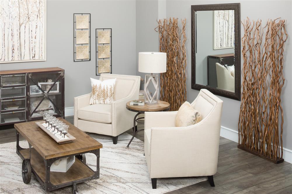 Repetition in room designed with light neutral design