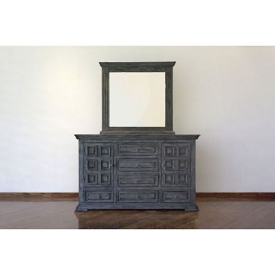Picture of Grey Isabella 6-Drawer Door Dresser