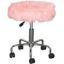 Picture of Pink Plush Office Stool