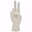 Picture of White Peace Sign Hand Figurine