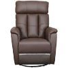 Picture of Brown Leather Power Swivel Rocker Recliner