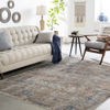 Picture of Rorkes Brick Blue Abstract 8x10 Rug