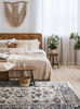 Picture of Serene Cream Blue Red Elegant 5x8 Rug
