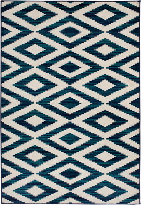 Picture of Scalene Sapphire Snow 5x7 Rug