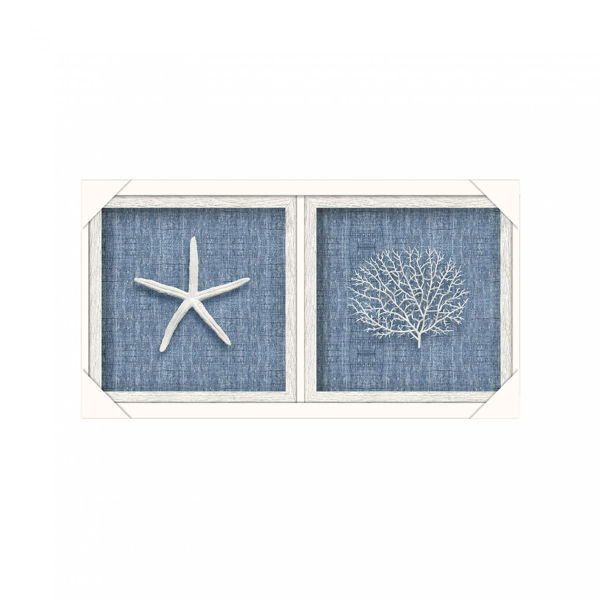 Picture of S/2 Coastal In White Wash Frame