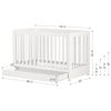 Picture of Yodi - Crib with Drawer, White *D