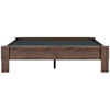 Picture of Calverson Mocha Queen Platform Bed, Brown