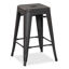 Picture of Black 24" Metal Barstool