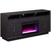 Picture of Sunset Black 67" Fireplace Console