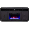 Picture of Sunset Black 67" Fireplace Console