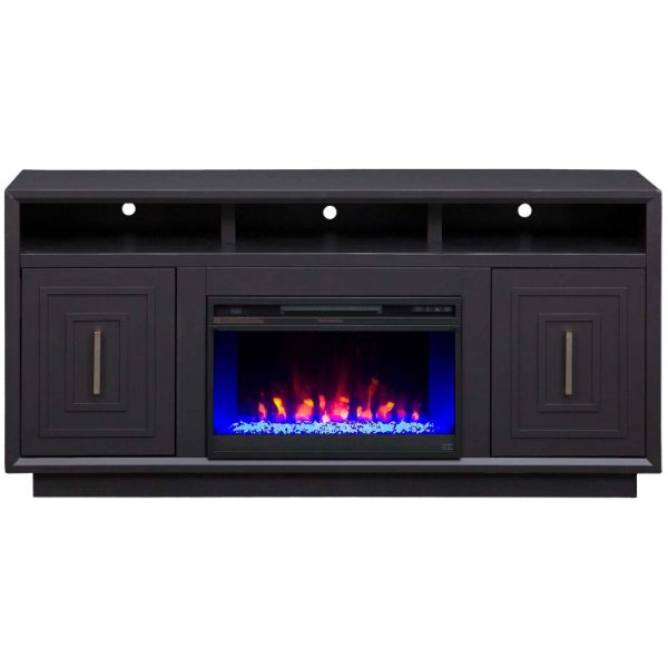 Picture of Sunset Black 67" Fireplace Console