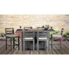 Picture of Alassio Grey Bar Height Fire Pit Table