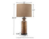 Picture of Laurentia Table Lamp, Champagne *D