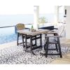 Picture of Fairen Trail 42" Square Table Brown/Black