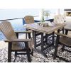 Picture of Fairen Trail 42" Square Table Brown/Black