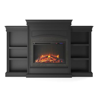 Picture of Lamont - 69" Mantel Fireplace, Black *D