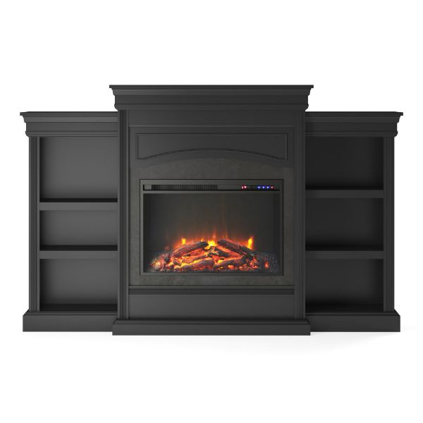 Picture of Lamont - 69" Mantel Fireplace, Black *D