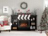 Picture of Lamont - 69" Mantel Fireplace, Black *D
