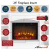 Picture of Lamont - 69" Mantel Fireplace, Black *D