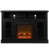 Picture of Chicago - 47" Fireplace TV Console, Black Oak *D