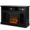 Picture of Chicago - 47" Fireplace TV Console, Black Oak *D