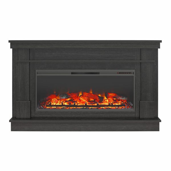 Picture of Elmcroft - 64" Wide Mantel, Black Oak *D
