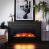 Picture of Elmcroft - 64" Wide Mantel, Black Oak *D