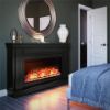 Picture of Elmcroft - 64" Wide Mantel, Black Oak *D