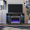 Picture of Lumina - 47" Fireplace TV Stand, Black Oak *D