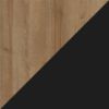 Picture of Mateo - 29" Fireplace, Black with Natural Mantel *