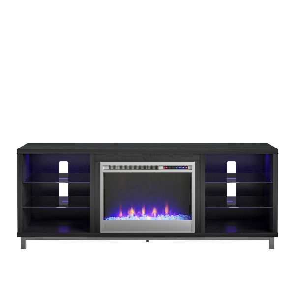 Picture of Lumina - 64" Fireplace TV Stand, Black Oak *D