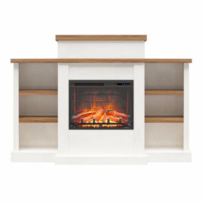 Picture of Gateswood - 64" Fireplace, Plaster and Walnut *D