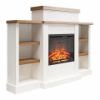 Picture of Gateswood - 64" Fireplace, Plaster and Walnut *D
