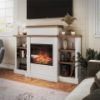 Picture of Gateswood - 64" Fireplace, Plaster and Walnut *D