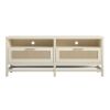 Picture of Lennon - 58" TV Stand, Ivory Oak and Faux Rattan *