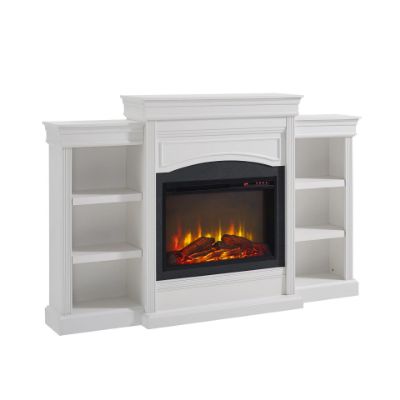 Picture of Lamont - 69" Mantel Fireplace, White *D