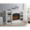 Picture of Lamont - 69" Mantel Fireplace, White *D