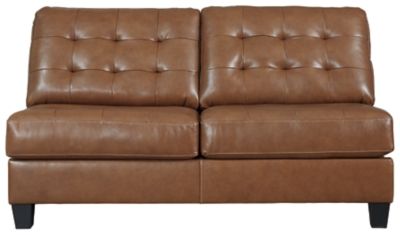Picture of Auburn Italian Leather Armless Loveseat
