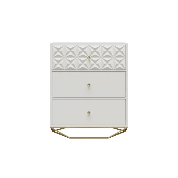 Picture of Blair 3-Drawer Dresser, White *D