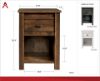 Picture of Farmington Nightstand, Rustic *D