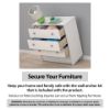 Picture of Lennon 2-Drawer Nightstand, Brown and Faux Rattan