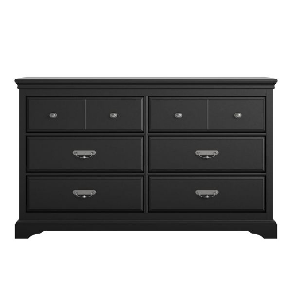 Picture of Bristol 6 Drawer Dresser, Black *D