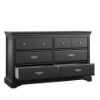 Picture of Bristol 6 Drawer Dresser, Black *D