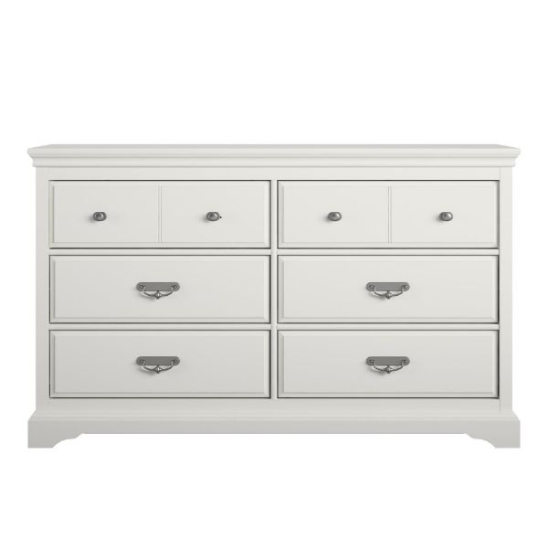 Picture of Bristol 6 Drawer Dresser, White *D