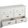 Picture of Bristol 6 Drawer Dresser, White *D