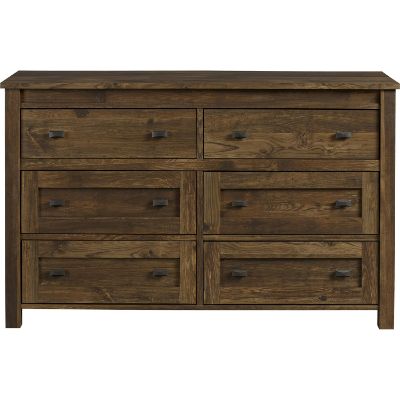 Picture of Farmington 6 Drawer Dresser, Rustic *D