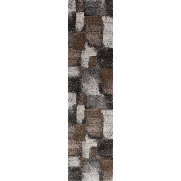 Picture of Breeze Gray Ivory Brown 2x8 Rug