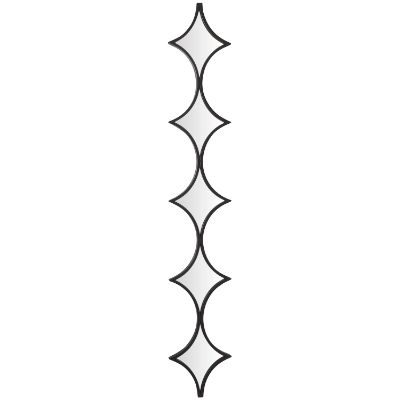 Picture of Black Metal Geometric Wall Mirror