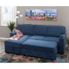 Picture of Byron Blue 2PC Sleeper Sectional with Chaise