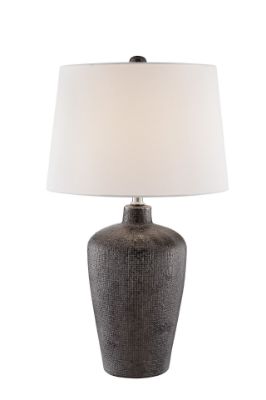 Picture of Clayton Textured Silver Table Lamp